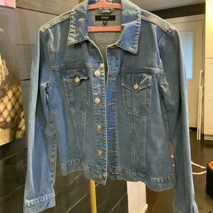 New Hudson Jeans Classic Blue Denim Jacket